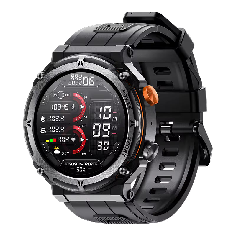 Smartwatch für 1 ATM wasserdichte für Männer 2024 C21 Pro 410mAh große Batterie