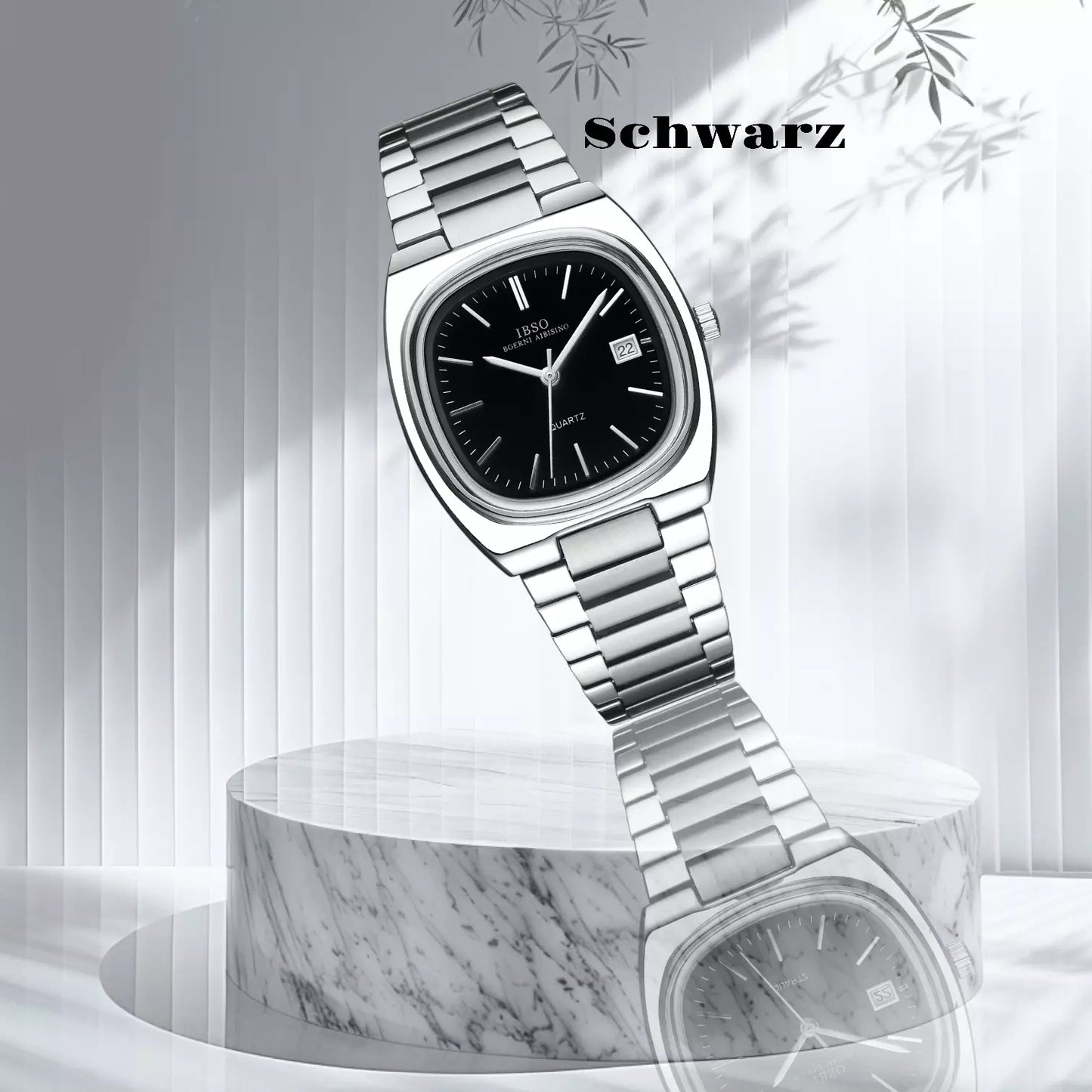Uhr IBSO Herren Business Stil Quarz Uhr 3ATM wasserdicht Neueste