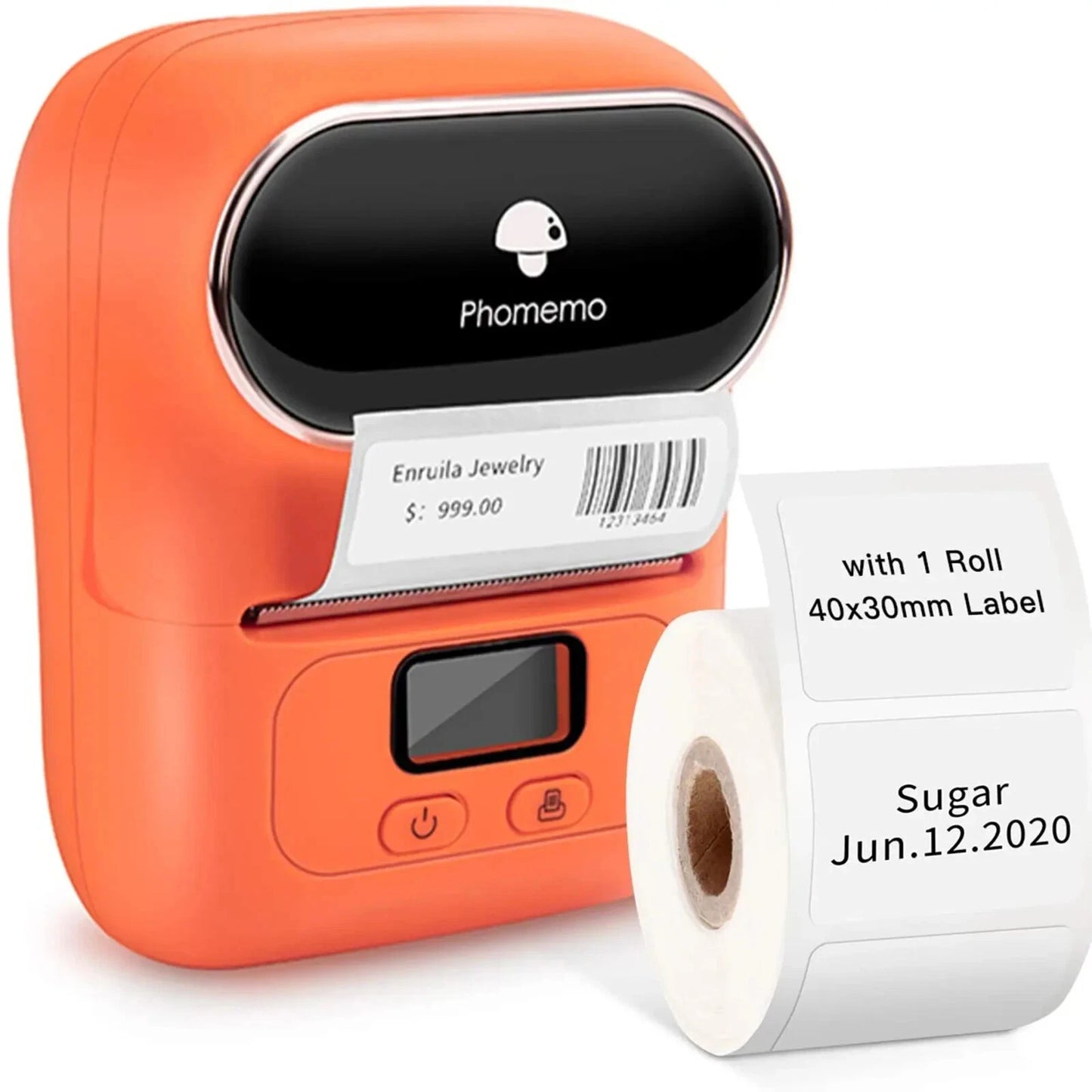 Phomemo M110 Bluetooth Etikettendrucker für iPhone und Android-Handys, tragbarer