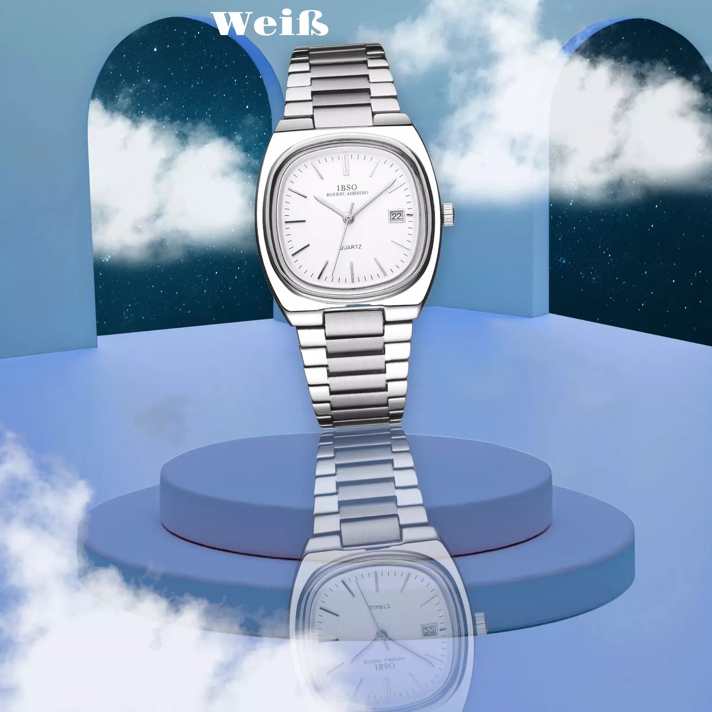 Uhr IBSO Herren Business Stil Quarz Uhr 3ATM wasserdicht Neueste