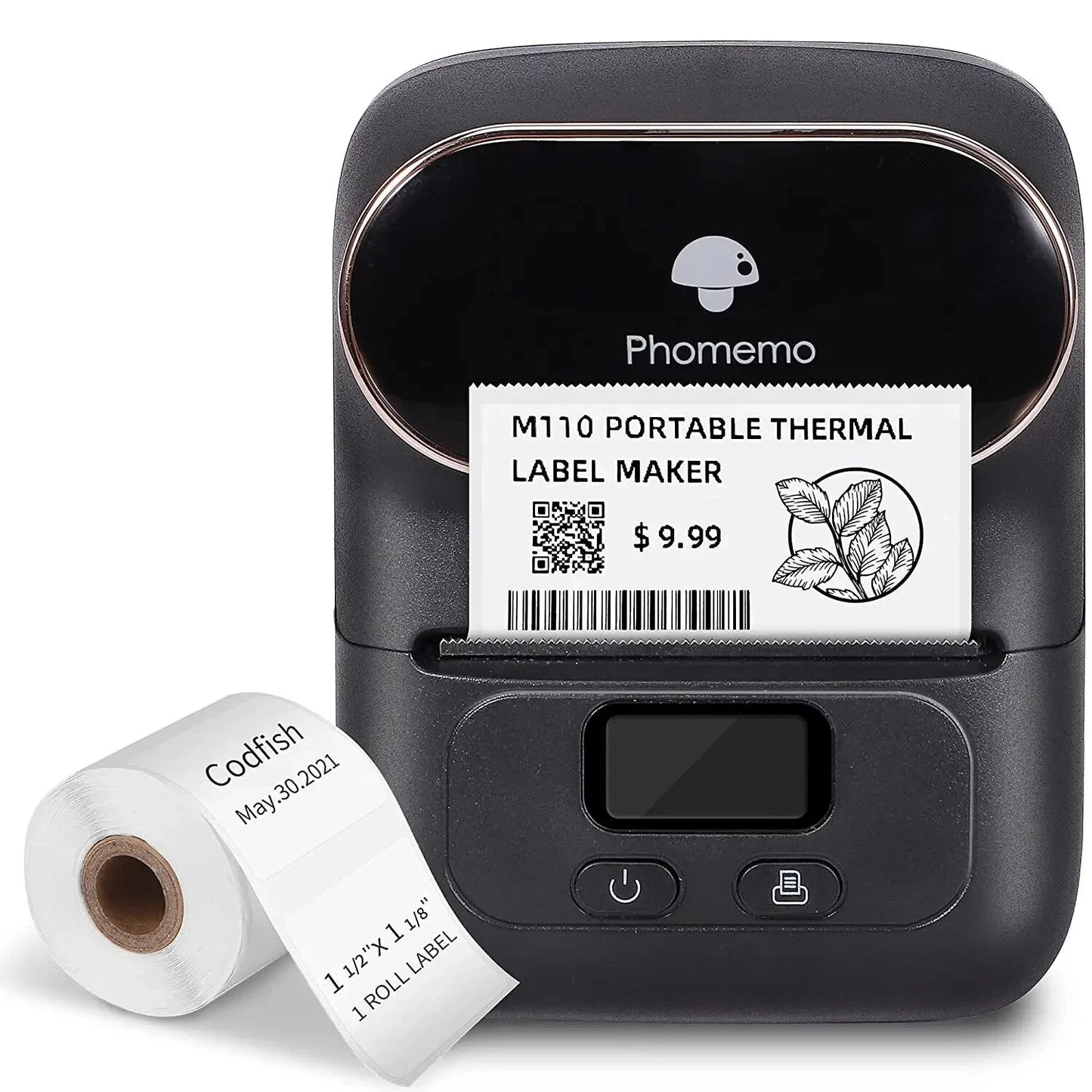 Phomemo M110 Bluetooth Etikettendrucker für iPhone und Android-Handys, tragbarer