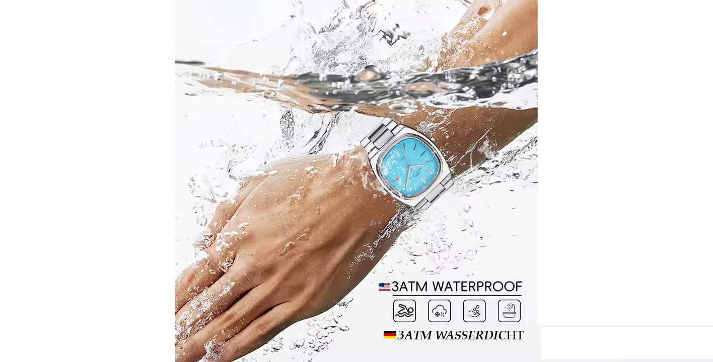 Uhr IBSO Herren Business Stil Quarz Uhr 3ATM wasserdicht Neueste