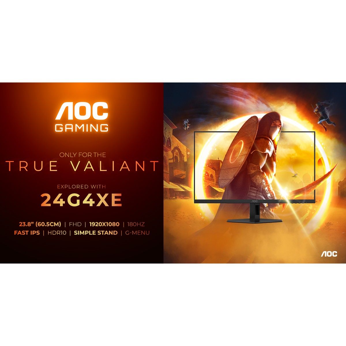 AOC 60.0cm (23.8") 24G4XE 16:09 2xHDMI+DP Fast IPS black