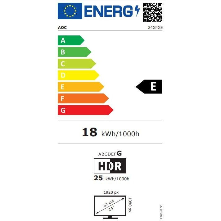 AOC 60.0cm (23.8") 24G4XE 16:09 2xHDMI+DP Fast IPS black