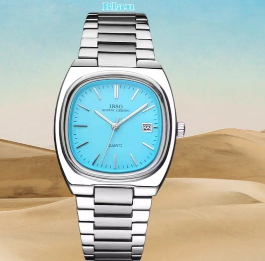 Uhr IBSO Herren Business Stil Quarz Uhr 3ATM wasserdicht Neueste