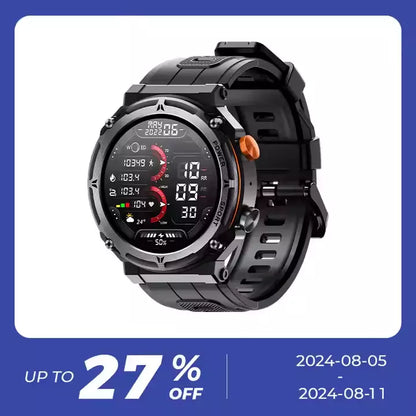Smartwatch für 1 ATM wasserdichte für Männer 2024 C21 Pro 410mAh große Batterie