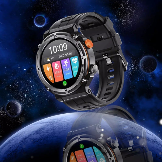 Smartwatch für 1 ATM wasserdichte für Männer 2024 C21 Pro 410mAh große Batterie