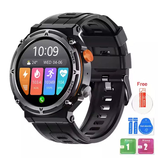 Smartwatch für 1 ATM wasserdichte für Männer 2024 C21 Pro 410mAh große Batterie